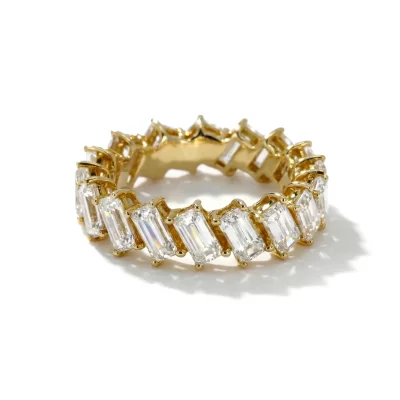 Baguette Step Cut Eternity Ring