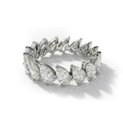 Pear Eternity Ring