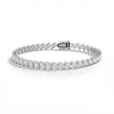 4-claw Marquise Cut Tennis Bracelet
